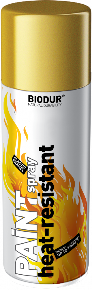 Barva na vysoké teploty ve spreji zlatá 400ml 600°C