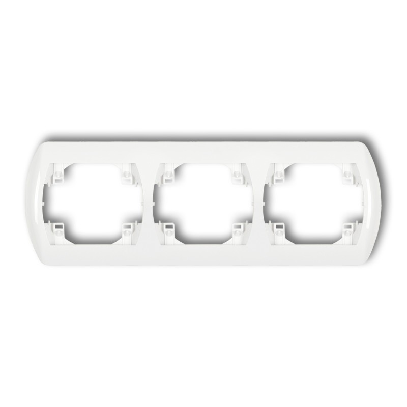 KARLIK Rámeček na zásuvku trojitý béžový