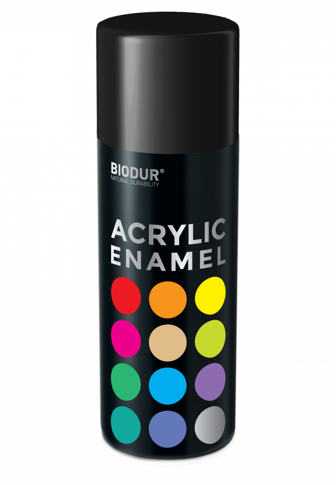 Akrylový email ve spreji - lesklá černá 400ml/RAL 9005