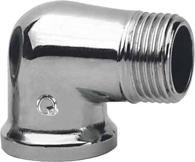 Koleno CHROM nyplové 3/4"