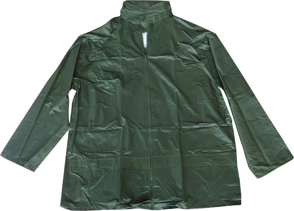 BKSHOP Bunda proti dešti nylonová XL zelená