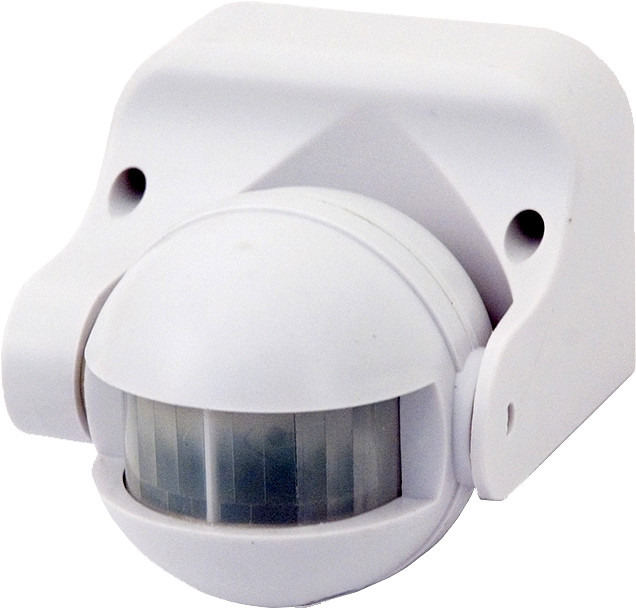 Snímač pohybu 180° bílý