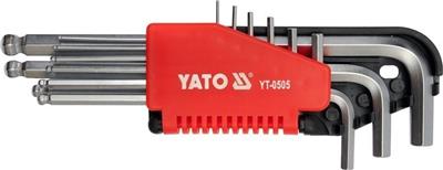 Sada klíčů imbus s kuličkou 9 ks delší - YT-0505