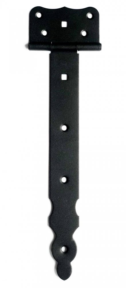 ZBR 300c Závěs brankový ozdobný 300x40x85mm černý