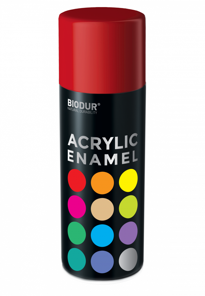 Akrylový email ve spreji - červená 400ml/RAL 3020