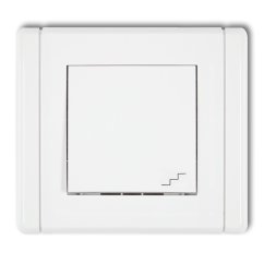 KARLIK schodištový vypínač bílý