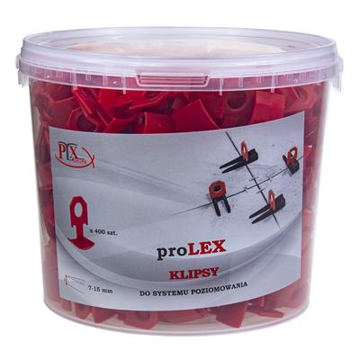 Klips 7-15 na fugę 1,5mm CZERWONY W WIADRZE /400szt