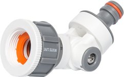 BRADAS Přípojka stavitelná na vodovodní kohoutek s redukcí WHITE LINE 1" - 3/4"