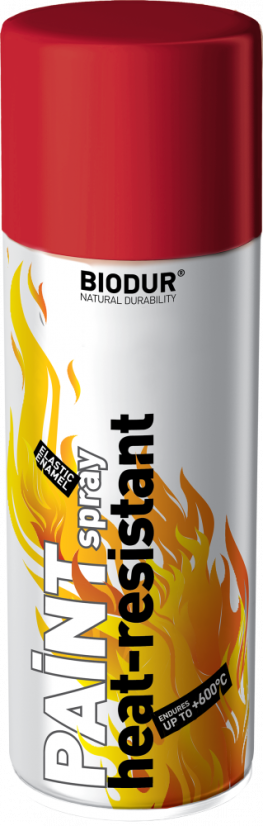 Barva na vysoké teploty ve spreji červená 400ml 600°C