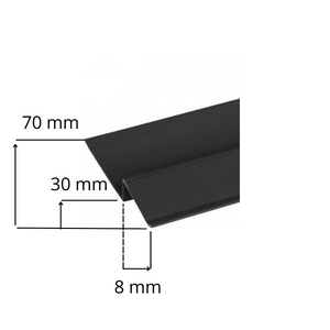 Ukončovací lišta pro nopové fólie 2m