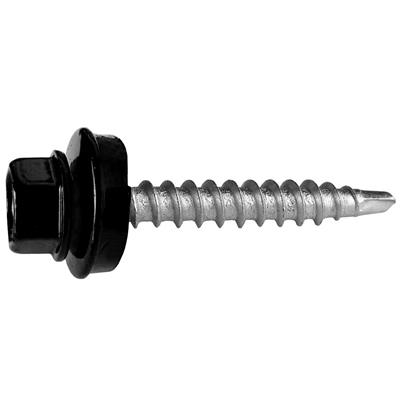 Vrut farmářský samovrtný s podložkou 4,8x20 černý 9005 - 250ks