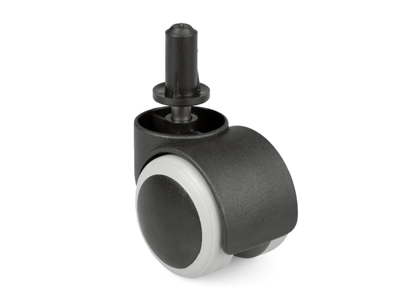 Kolečko otočné d50 s čepem d8 a pouzdrem, pogumované