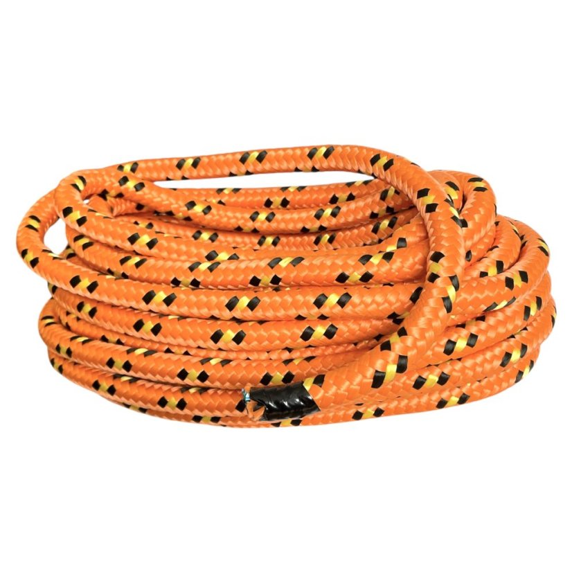 PPF 20 Polypropylenové lano pletené s jádrem - průměr 20mm, 20 metrů oranžové