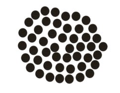 Filcová podložka d12 černá - 50 ks