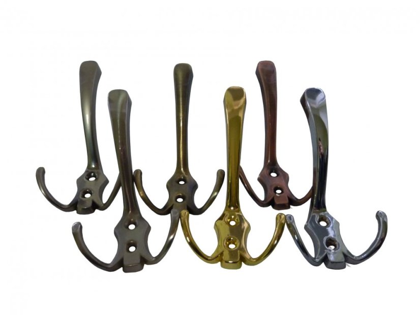 Nábytkový věšák velký zlatý