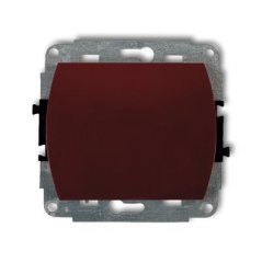 KARLIK Jednoduchý vypínač hnedý