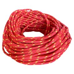 PPF 8 Polypropylenové lano pletené s jádrem - průměr 8mm, 50 metrů červené