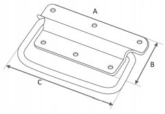 US 110a Uchwyt skrzyniowy 110x50mm