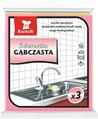 ścierka GĄBCZASTA mokra/ 3szt  / 3231