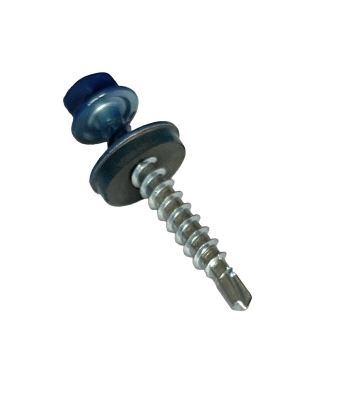 Vrut farmářský samovrtný s podložkou 4,8x35 modrý 5010 - 250ks