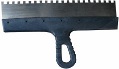 Nerezová špachtle 15 mm malířská zubatá s plastovou rukojetí 8x8 25mm