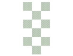 Protiskluzová podložka 30X30 bílá 8ks