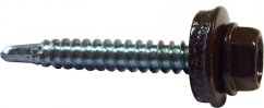 Vrut k uchycení profilových plechů na ocelových konstrukcích 4,8x35 hnědá - 500ks
