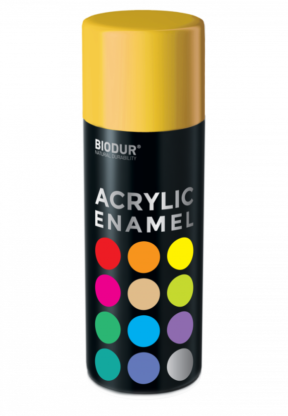 Akrylový email ve spreji - žlutá 400ml/RAL 1023