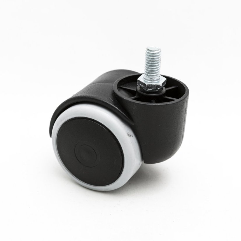 Kolečko otočné d50 s čepem M8, pogumované