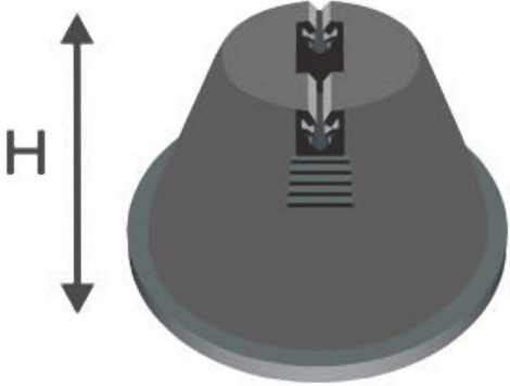Podpěra vedení na střechy konektor d6/8