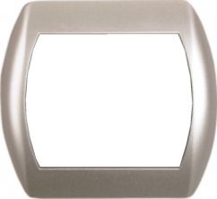 KARLIK Rámeček na zásuvku trojitý metalik hnědý