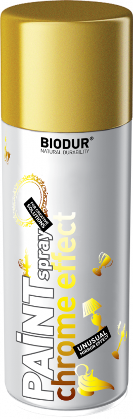 Barva chrom efekt ve spreji zlatá 400ml