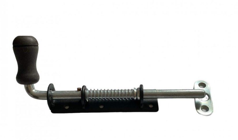 WSPU 200c Zástrč pružinová s dřev. koncovkou černá 200x30mm