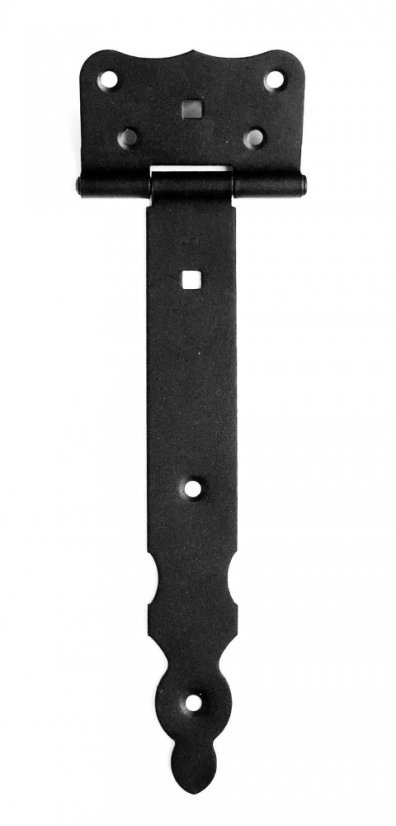 ZBR 250c Závěs brankový ozdobný 250x40x85mm černý