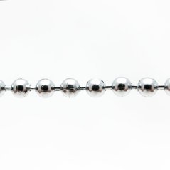 Řetízek korálkový 3,6mm stříbrný