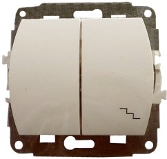 KARLIK Schodištový vypínač hnedý