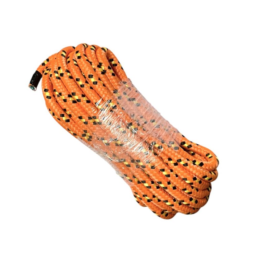 PPF 20 Polypropylenové lano pletené s jádrem - průměr 20mm, 20 metrů oranžové