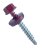 Wkręty farmerskie samowiercące z borem, farmery 4,8x35 ciemna wiśnia RAL 3005 - 250szt