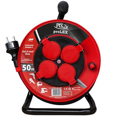 Prodlužovačka na stavební buben 3x2,5/50m OW IP44