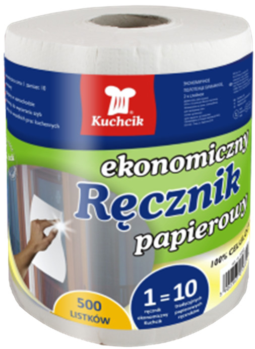 Papírový ručník 2 vrstvy 500 listů - 100m