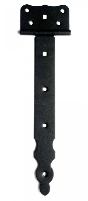 ZBR 300c Závěs brankový ozdobný 300x40x85mm černý