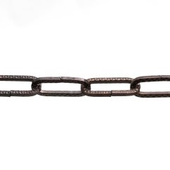 Řetěz kvadrát s dekorem 3mm hnědý