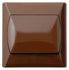 Jednoduchý vypínač hnědý