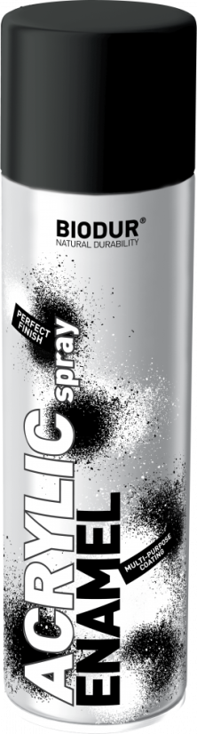 Akrylový černý lesklý lak ve spreji 500ml/ 9005A
