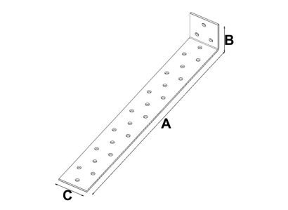 KK3 Úhelník kotevní 380x20x40x2mm