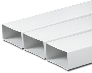 PVC Ventilační potrubí hranaté 1 m