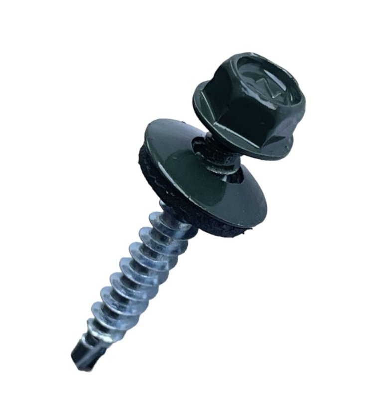 Vrut farmářský samovrtný s podložkou 4,8x35 zelený 6020 - 250ks