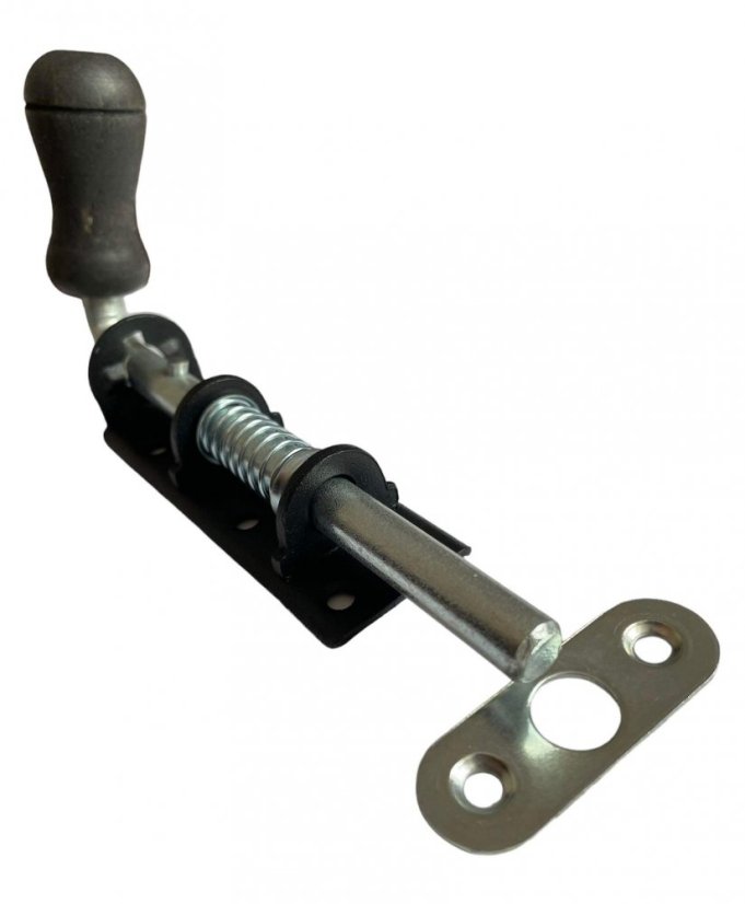 WSPU 150c Zástrč pružinová s dřev. koncovkou černá 150x30mm