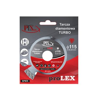 Diamantový kotouč PLX  22,2x115 TURBO