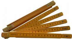 Dřevěný skládací metr 1m